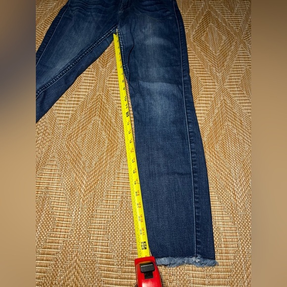 7 for All Mankind Junior's Dark Wash Ankle Gwenevere Denim Jeans,Size 17 - Picture 6 of 11